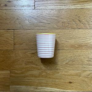 striped ceramic small mug (O/S)